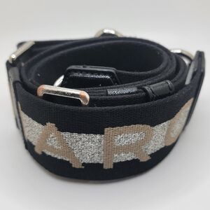 Marc Jacobs Cotton Logo Webbing Bag Strap Aloe